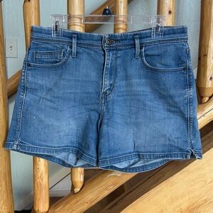 Levi's Blue Jean Shorts - Size 10 Waist 30 L 14” - spot